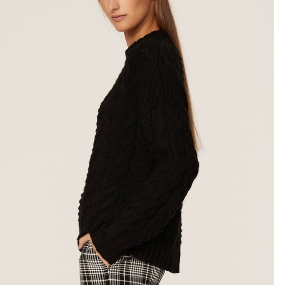 Jason Wu Sweater Cable Knit Black M - Picture 2 of 12